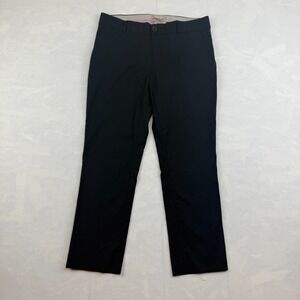 Banana Republic Hampton Pants Women's 6 Black Stretch Regular Fit Seam Pockets